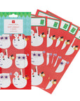 Christmas Santa Gift Labels 5 Sheets (35 Stickers)