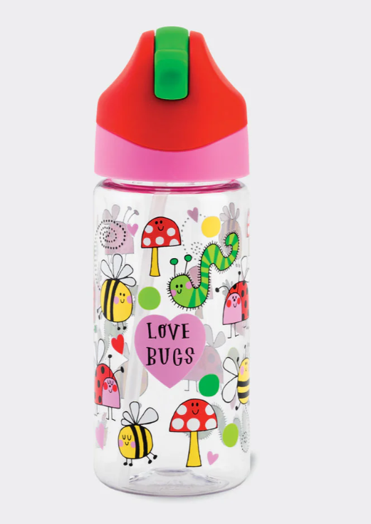 Love Bugs Drinks Bottle With Straw | Bookazine HK