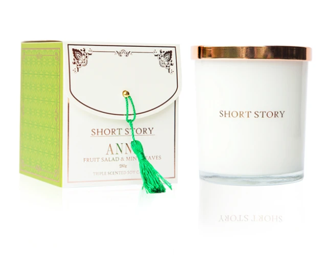 Triple Scented Soy Candle Anne - Fruit Salad & Mint Leaves | Bookazine HK