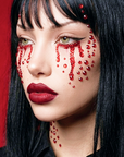Face Gems Bloody Beautiful Tattoo