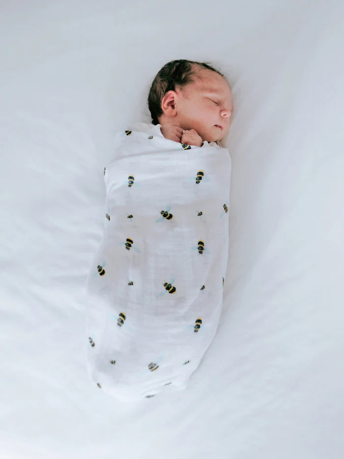 Bees Organic Muslin Swaddle Blanket | Bookazine HK