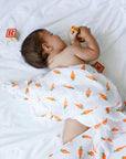 Carrot Organic Muslin Swaddle Blanket | Bookazine HK