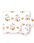 Lucky Cat Maneki Neko Swaddle Blanket