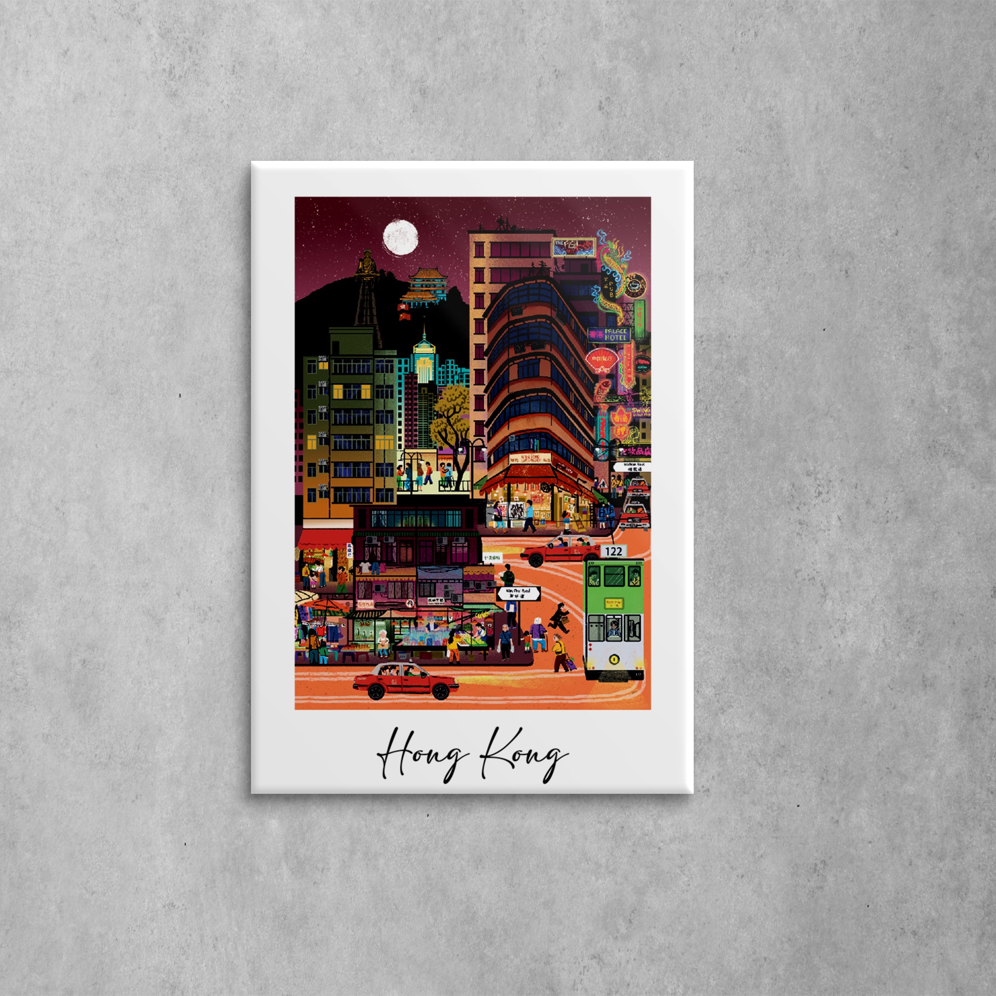 Hong Kong Night Life Magnet | Bookazine HK