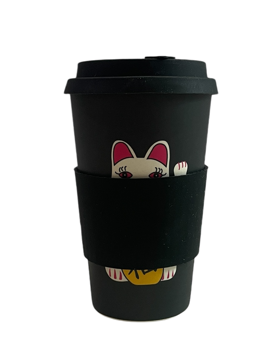Tung Choi Street Lucky Cats V2 Bamboo Travel Cup