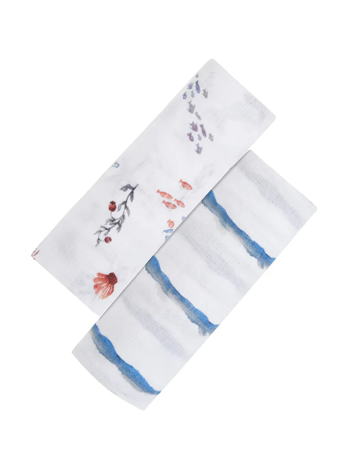 Under The Sea Organic Muslin Swaddle Set | Bookazine HK