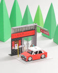 Urban Taxi Mong Kok Paper Miniature Model   | Bookazine HK