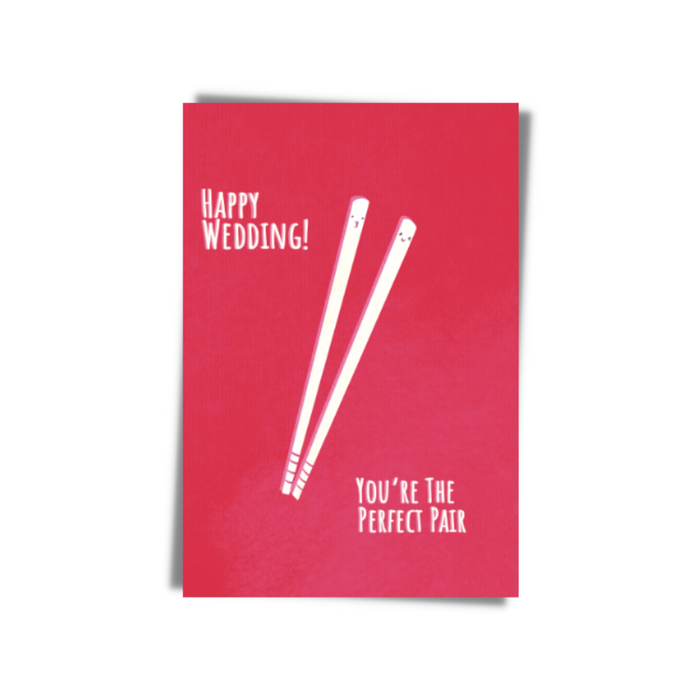 Happy Wedding You're The Perfect Pair Greeting Card | Bookazine HK