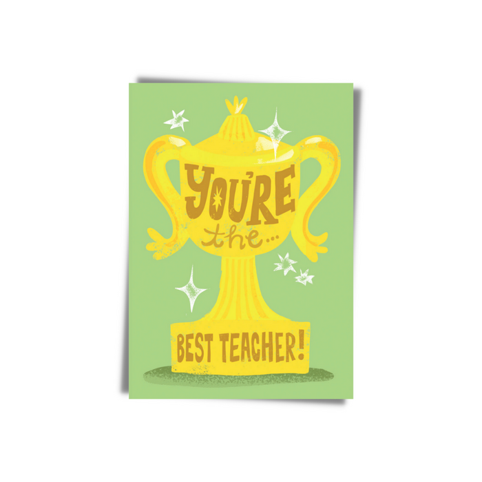 Trophy You're The Best Teacher Greeting Card | Bookazine HK