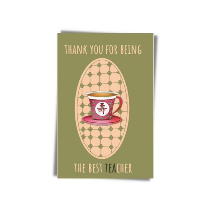 Thank You For Being The Best Teacher Greeting Card | Bookazine HK
