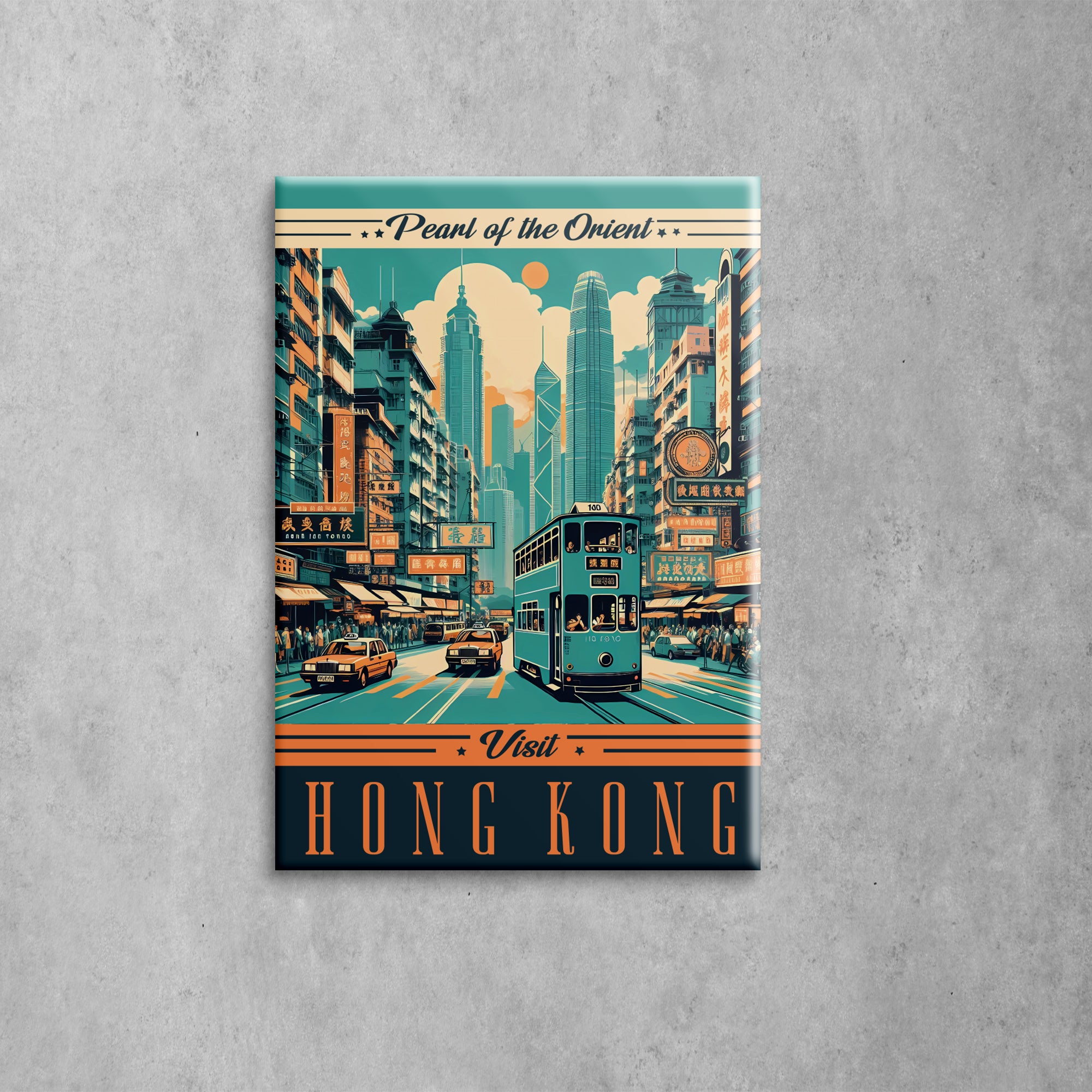 Vintage Hong Kong Tram Magnet | Bookazine HK