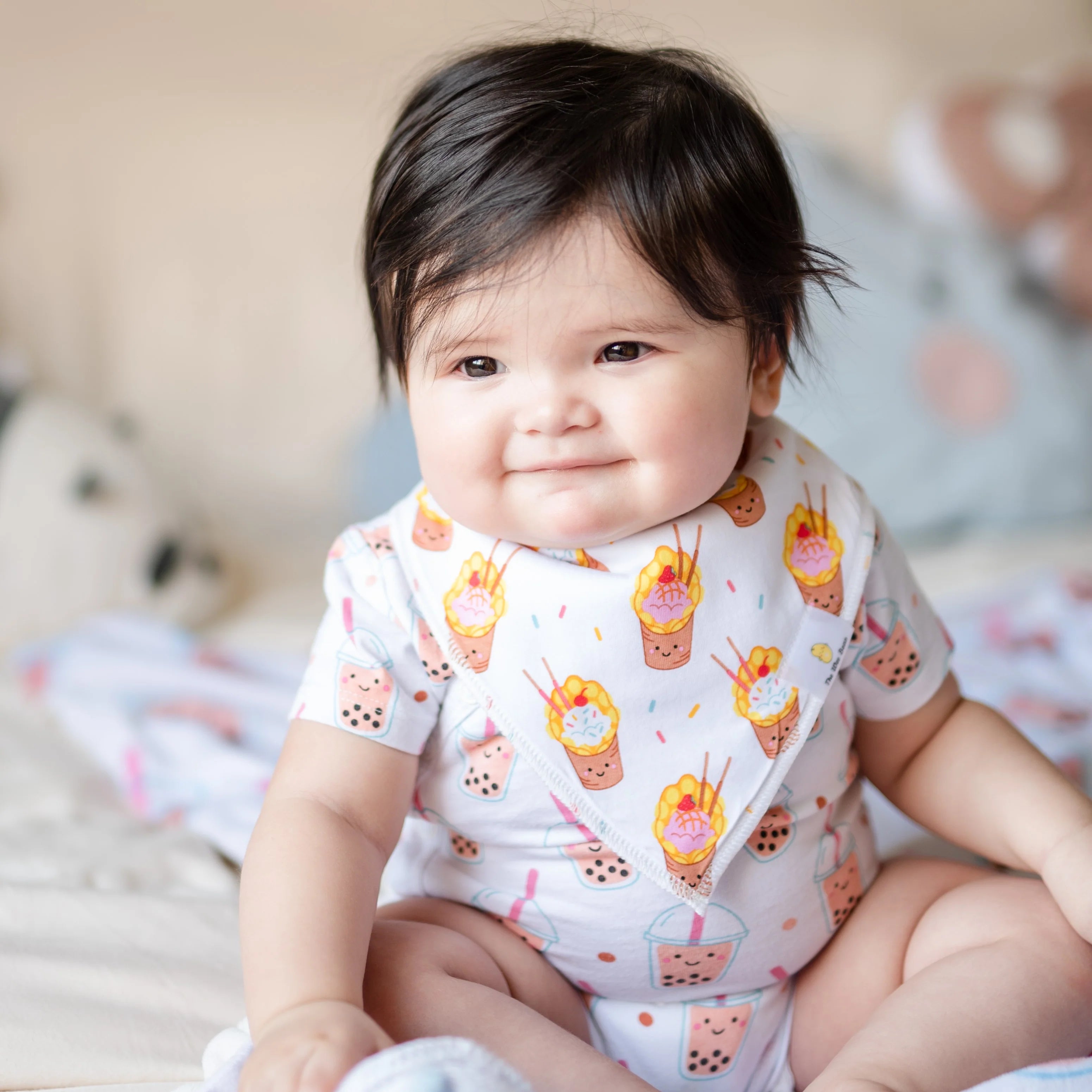 Boba+Egg Waffle Bibs 2 Pcs Set | Bookazine HK