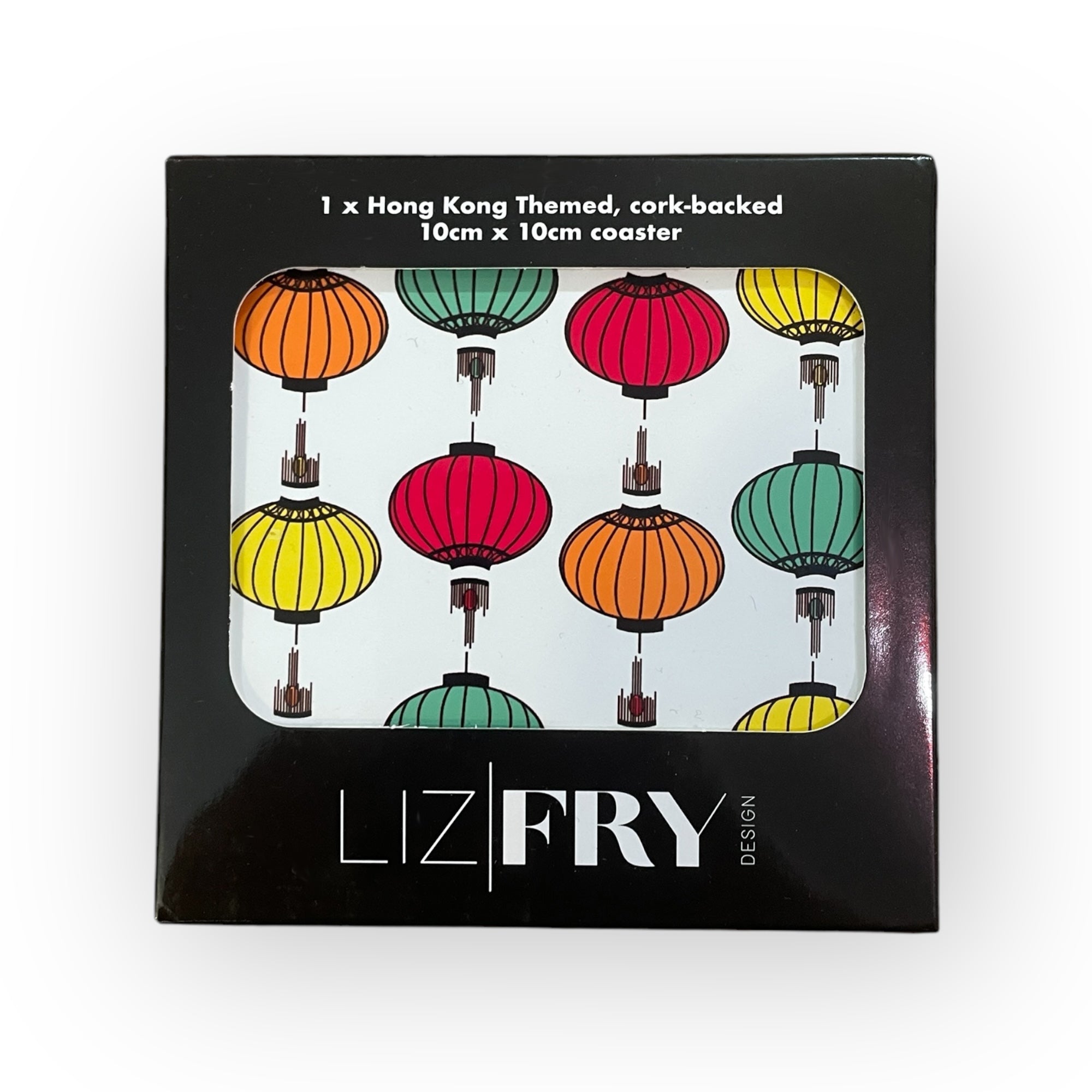 Wong Tai Sin Lanterns V2 Cork Coaster