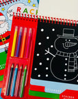 Christmas Activity Book with Scratch Art & Stickers
