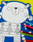 Christmas Colouring Book With Stickers