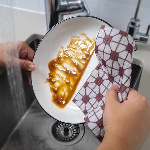 DaiChaFan Mosaic Tile Red Sponge Dishcloth | Bookazine HK