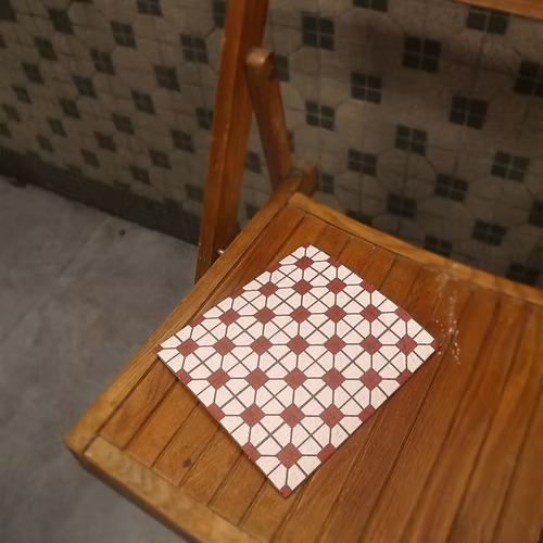 DaiChaFan Mosaic Tile Red Sponge Dishcloth | Bookazine HK