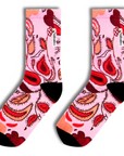 Pink And Red Floral Socks | Bookazine HK