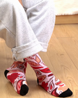 Pink And Red Floral Socks | Bookazine HK