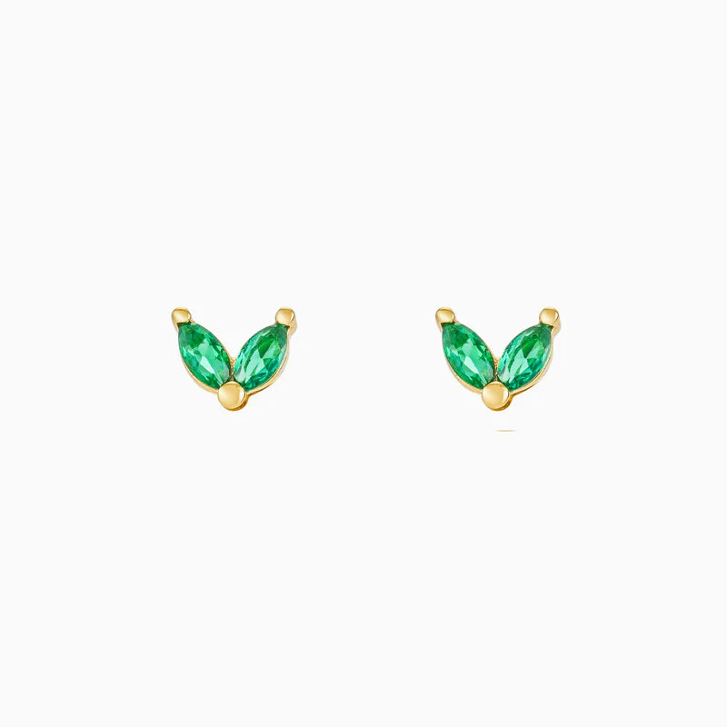 Emerald Bunny Ears Studs Earrings | Bookazine HK