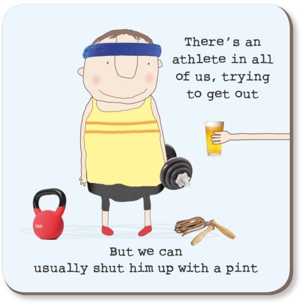Rosie Made a Thing Athlete Pint Coaster | Bookazine HK
