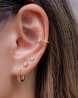 Rectangle Hoops Earrings Gold | Bookazine HK