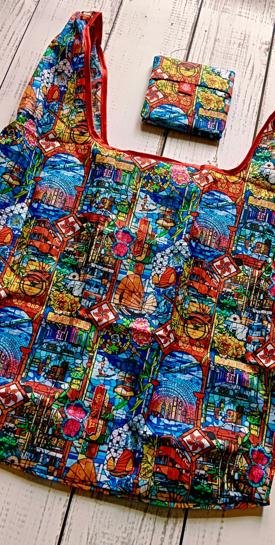 Stained Glass Red Shopping Bag | Bookazine HK