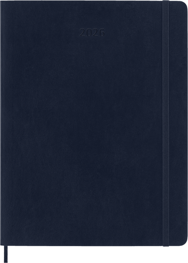 12M Weekly Notebook Extra Large Sapphire Blue Softcover