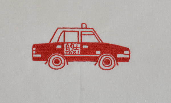 Tea Towel With Red Taxi