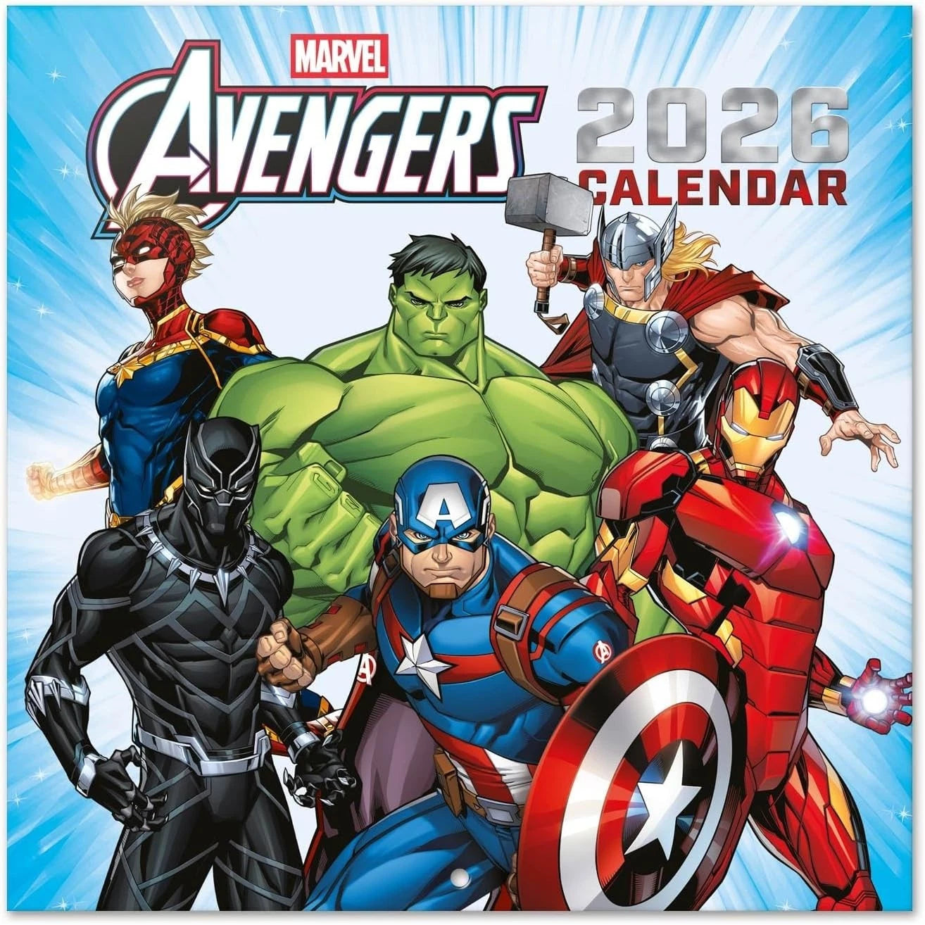 Marvel The Avengers Wall Calendar 2026