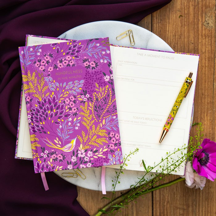 Mauve Songbird Mindfulness Journal
