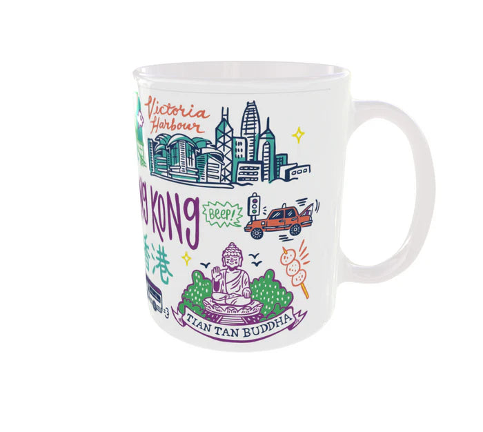 Colourful Hong Kong Ceramic Mug | Bookazine HK