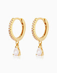 Teardrop Bling Huggies Earrings | Bookazine HK