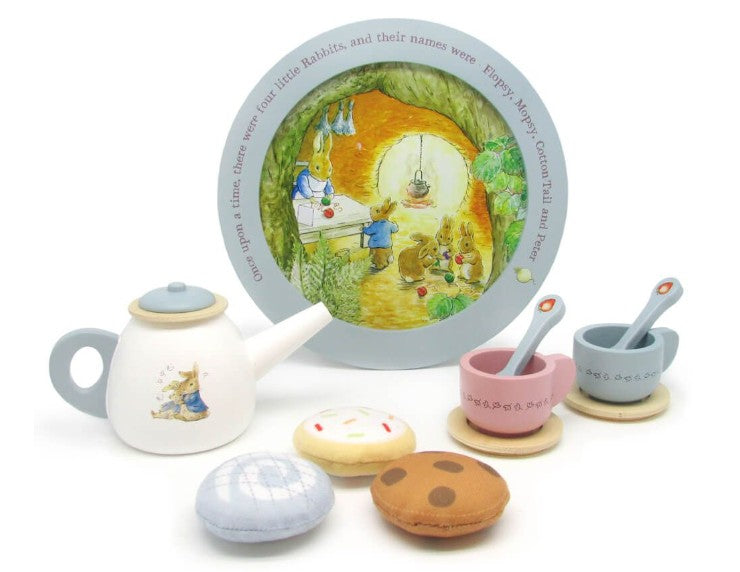 Beatrix Potter 11 Piece Wooden Tea Set | Bookazine HK
