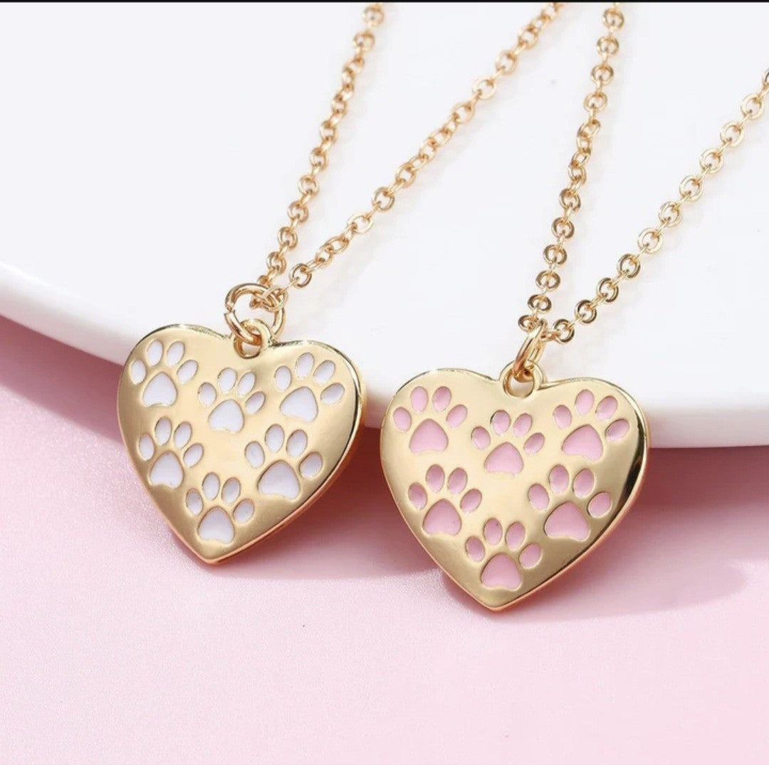 Heart And Paws Necklace Set | Bookazine HK