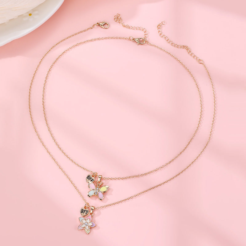 Butterfly And Star BFF Necklace  | Bookazine HK