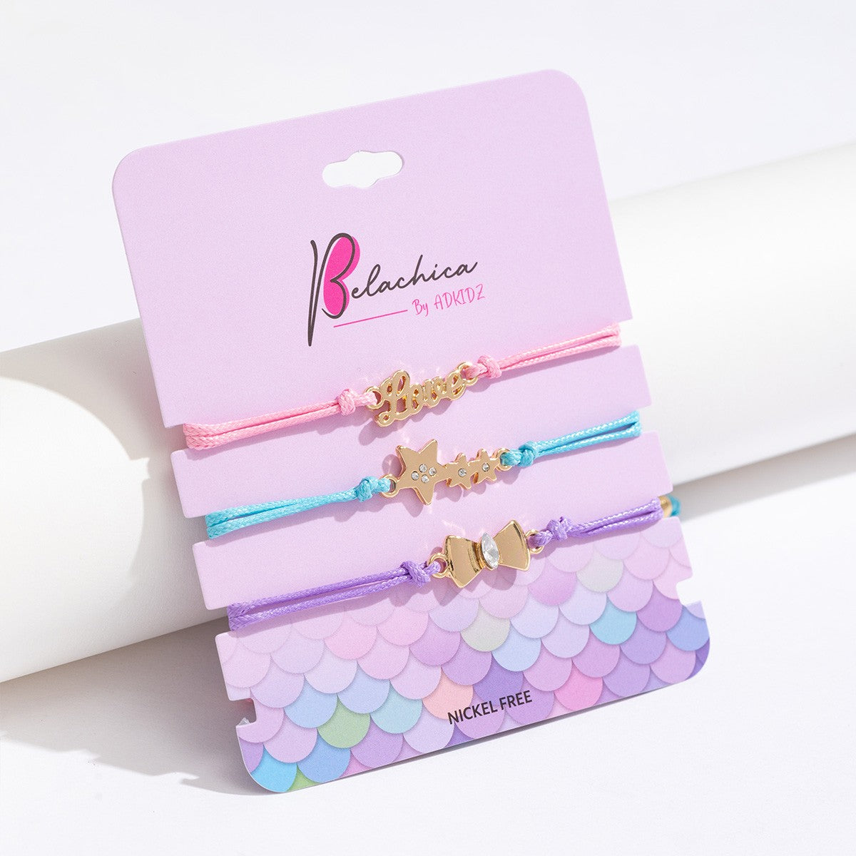 Love, Star & Bow Friendship Bracelet 3Pcs  | Bookazine HK