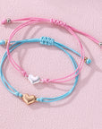 Friendship Heart Bracelet Set 2Pcs | Bookazine HK