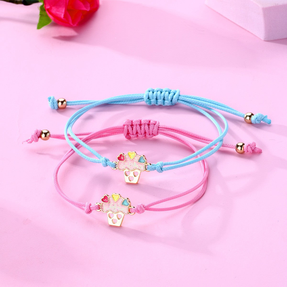 Friendship Cupcake Bracelet Set 2Pcs  | Bookazine HK