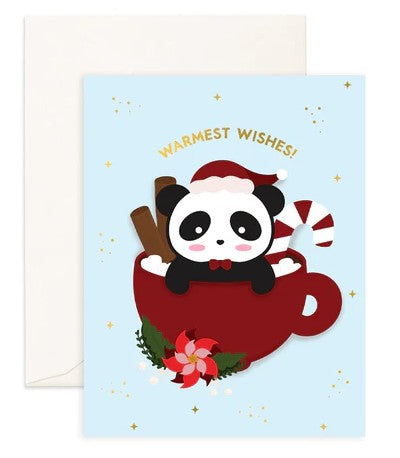 Warmest Wishes Panda Christmas Greeting Card | Bookazine HK