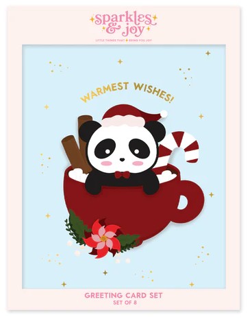 Warmest Wishes Panda Christmas Greeting Card Boxed Set | Bookazine HK