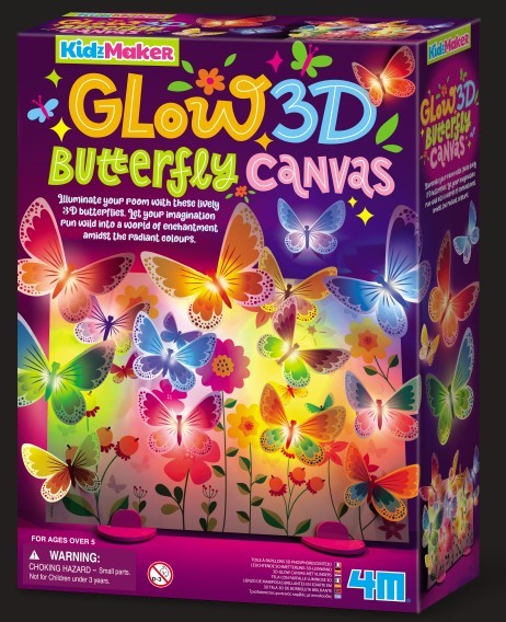 Kidzmaker Glow 3D Butterfly Canvas | Bookazine HK