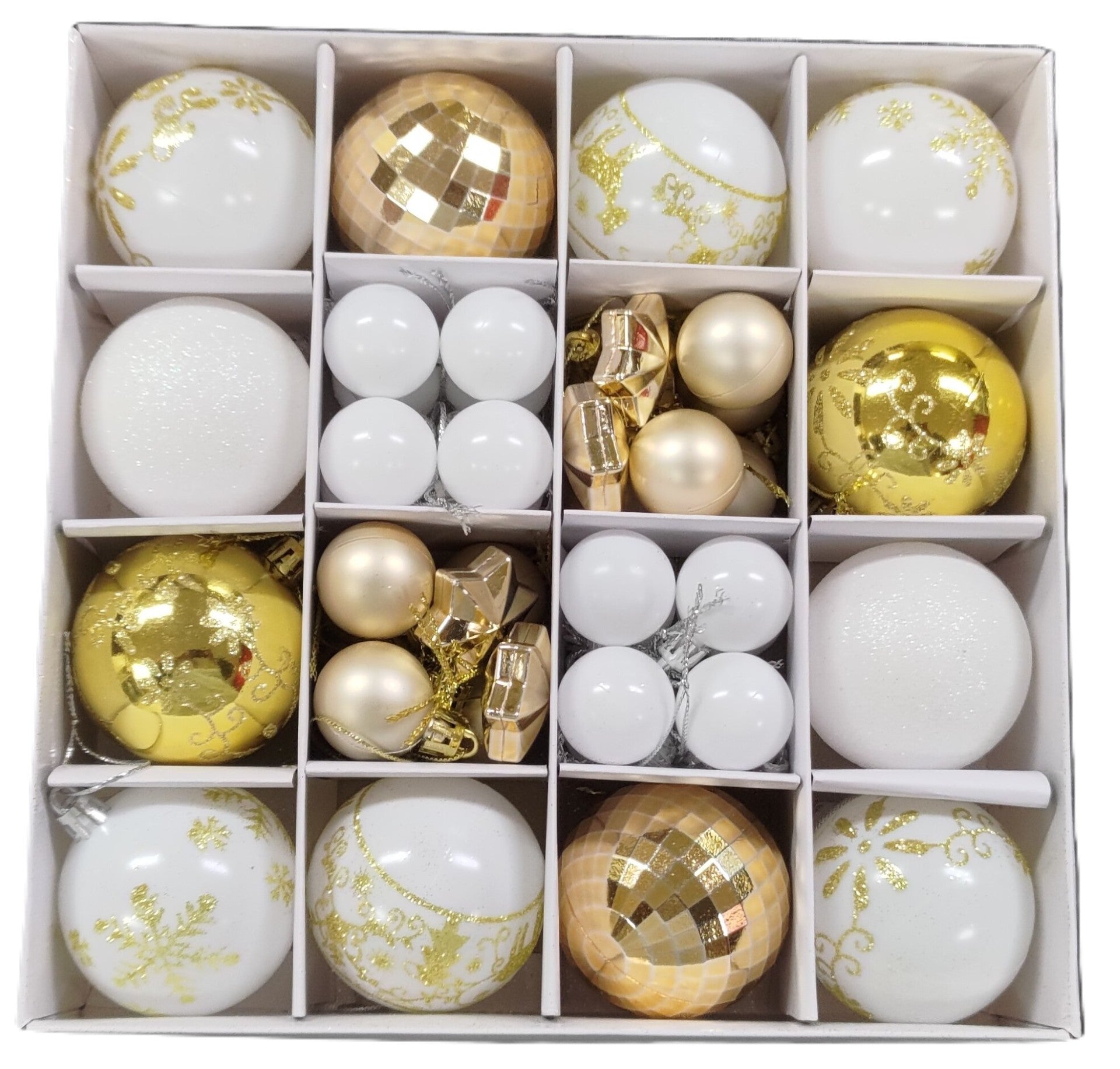 Christmas Tree Baubles Gold Set 44Pcs | Bookazine HK
