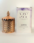 Jaipur Gold Electroplated Crystal Jar Candle | Bookazine HK