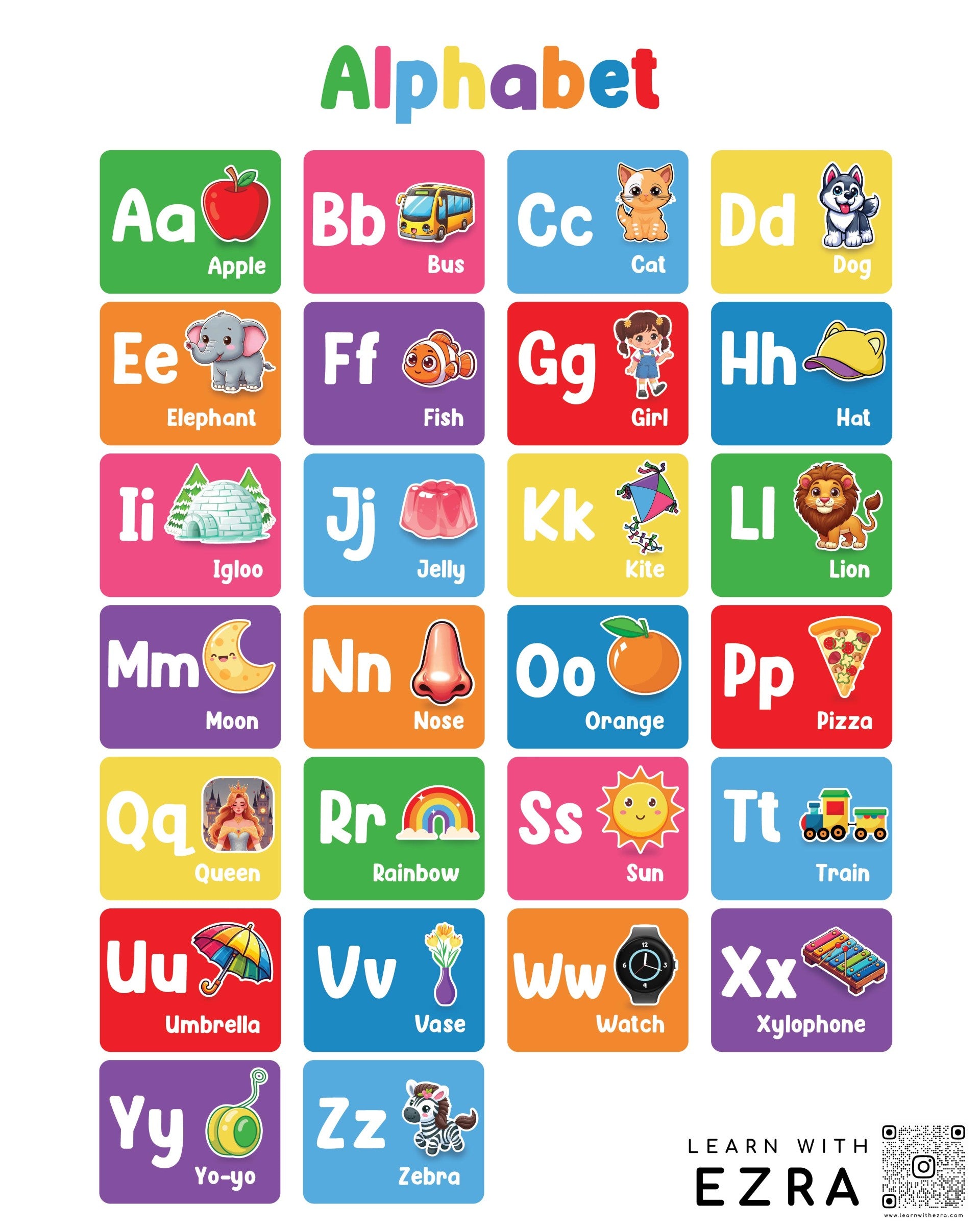 Alphabet Wall Chart | Bookazine HK