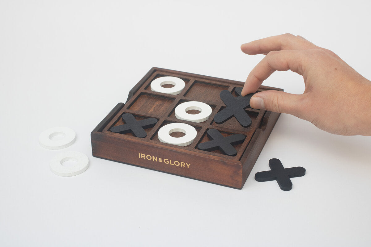Iron & Glory - Wooden Tic-Tac-Toe | Bookazine HK