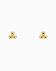 Minimal Trinity Stud Earrings Gold | Bookazine HK