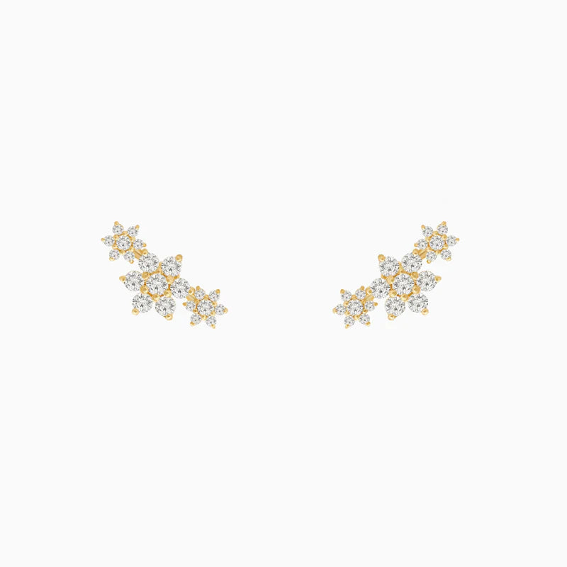 Trio Floral Climber Studs Earrings | Bookazine HK