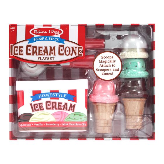 Scoop & Stack Ice Cream Cone Playset - Bookazine
