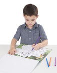 Abc 123 Dot To Dot Coloring Pad Wild Animals